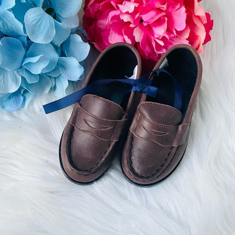 NEW | Janie & Jack Leather Penny Loafers